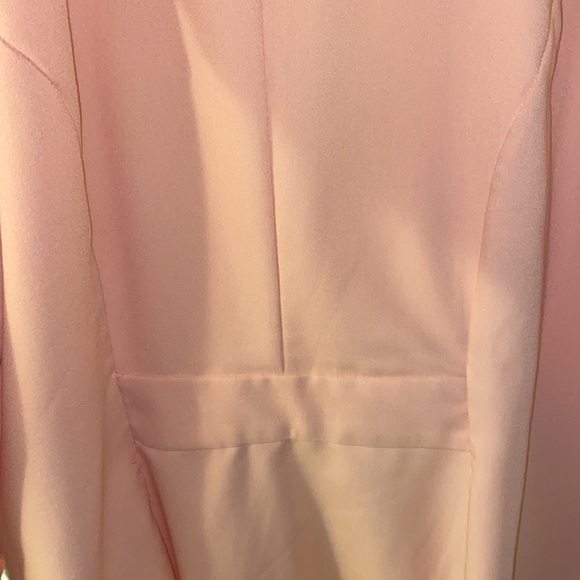 Torrid PEACH PINK CREPE DRAPE FRONT BLAZER - Picture 8 of 8